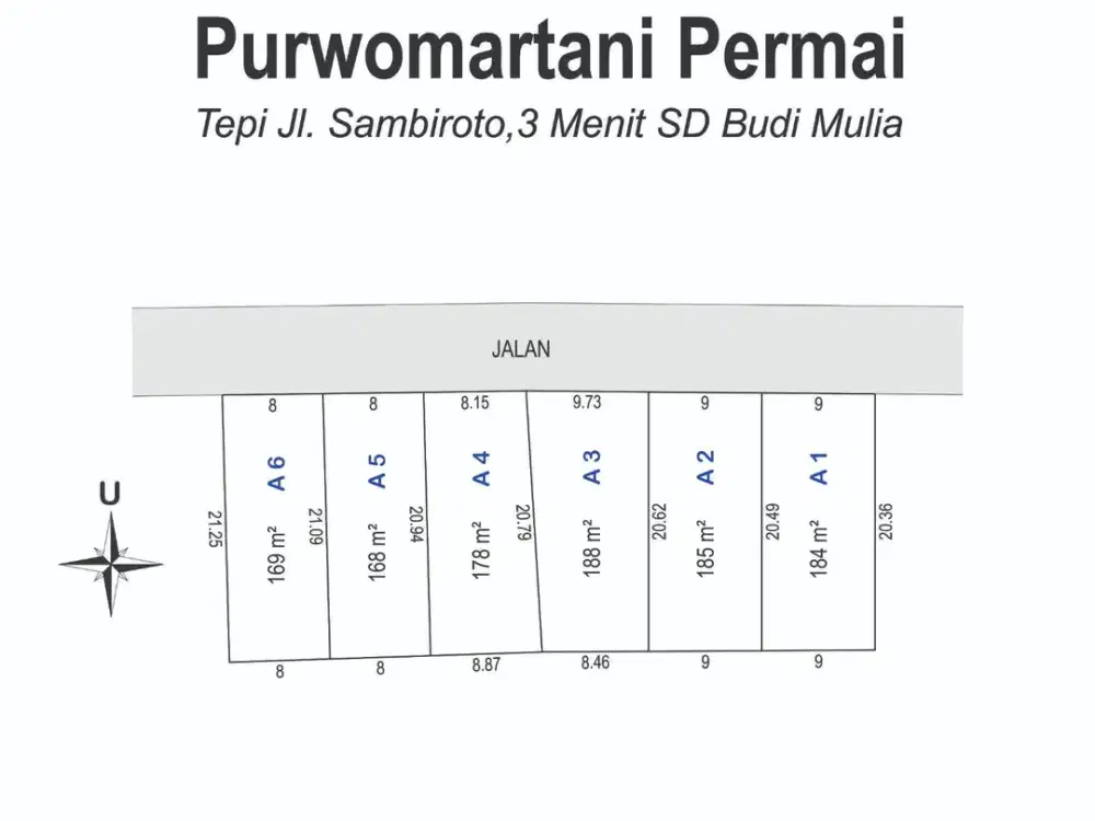 Tanah Tepi Jalan Raya 168 m² Purwomartani – Cocok Usaha & Investasi