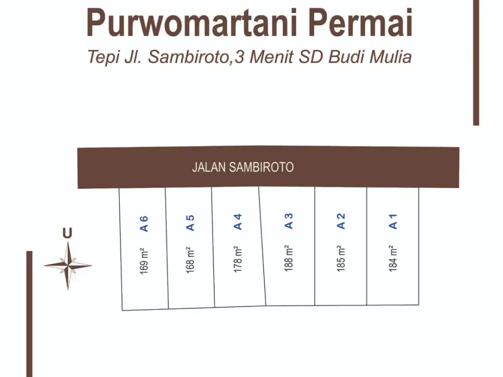 Tanah Usaha 178 m² Purwomartani – Akses Ramai & Prospektif
