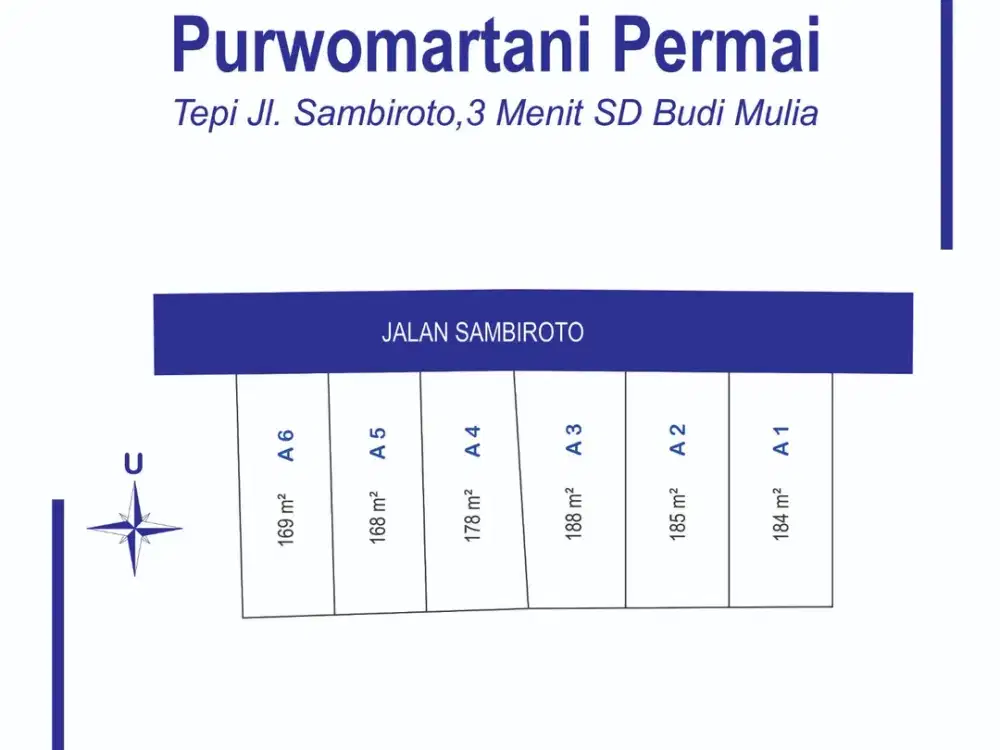 Tanah Strategis 169 m² Purwomartani – Pinggir Jalan Utama