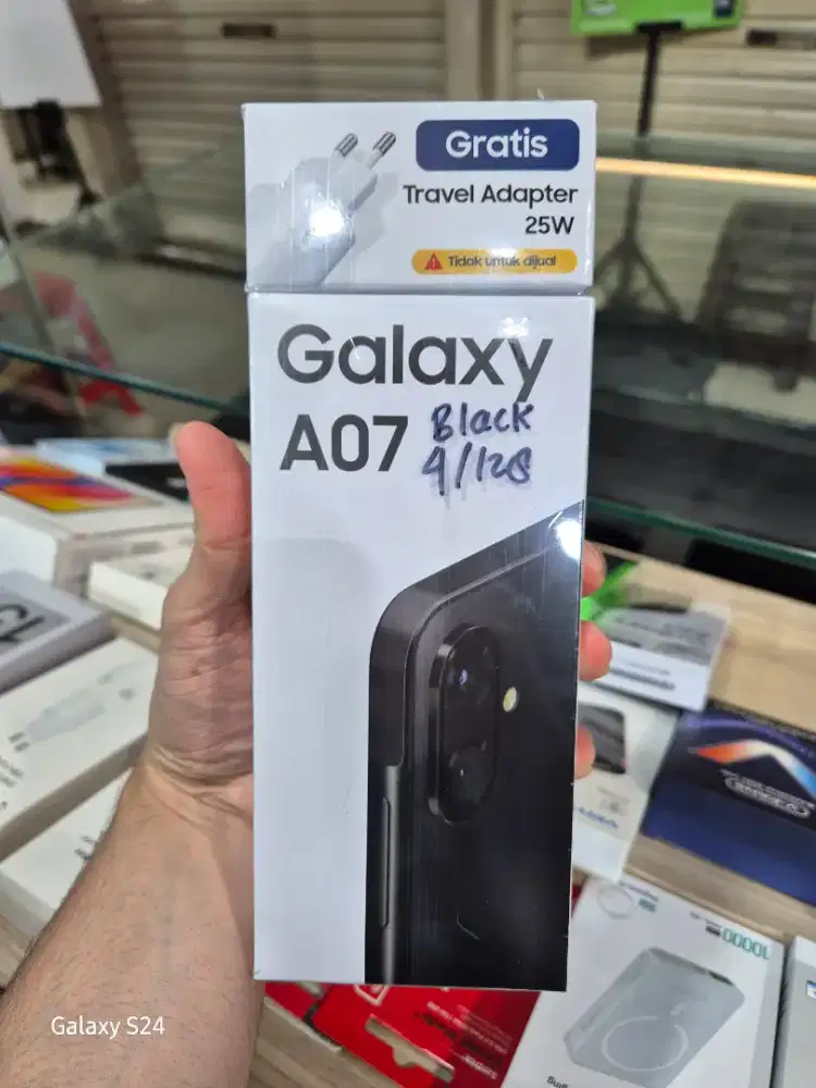 SAMSUNG A07 RAM 4+4/128GB SEGEL BOX GARANSI RESMI 1 TAHUN