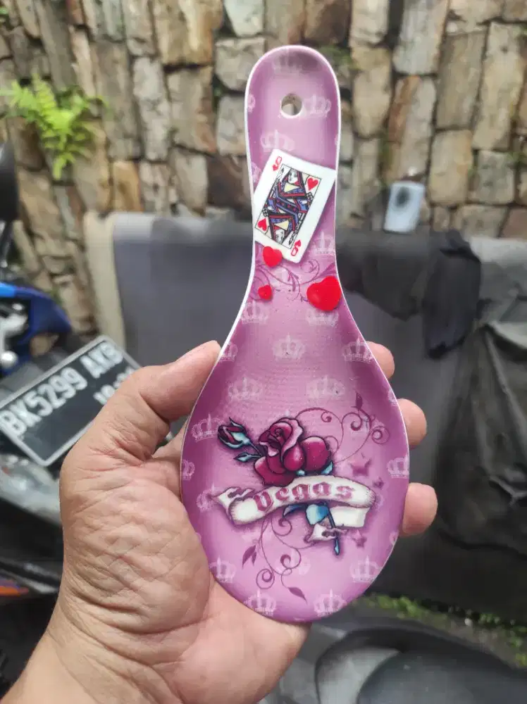 Centong keramik souvenir dari kota las Vegas Nevada USA mulus