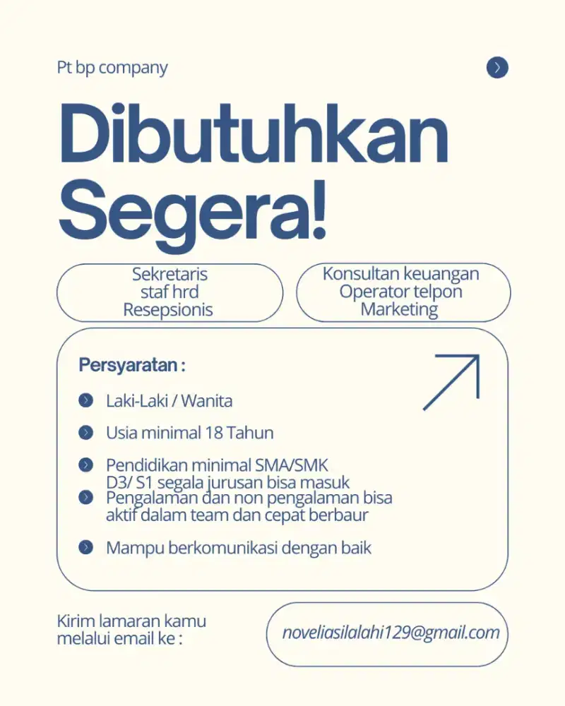 Lowongan pekerjaan jabodetabek