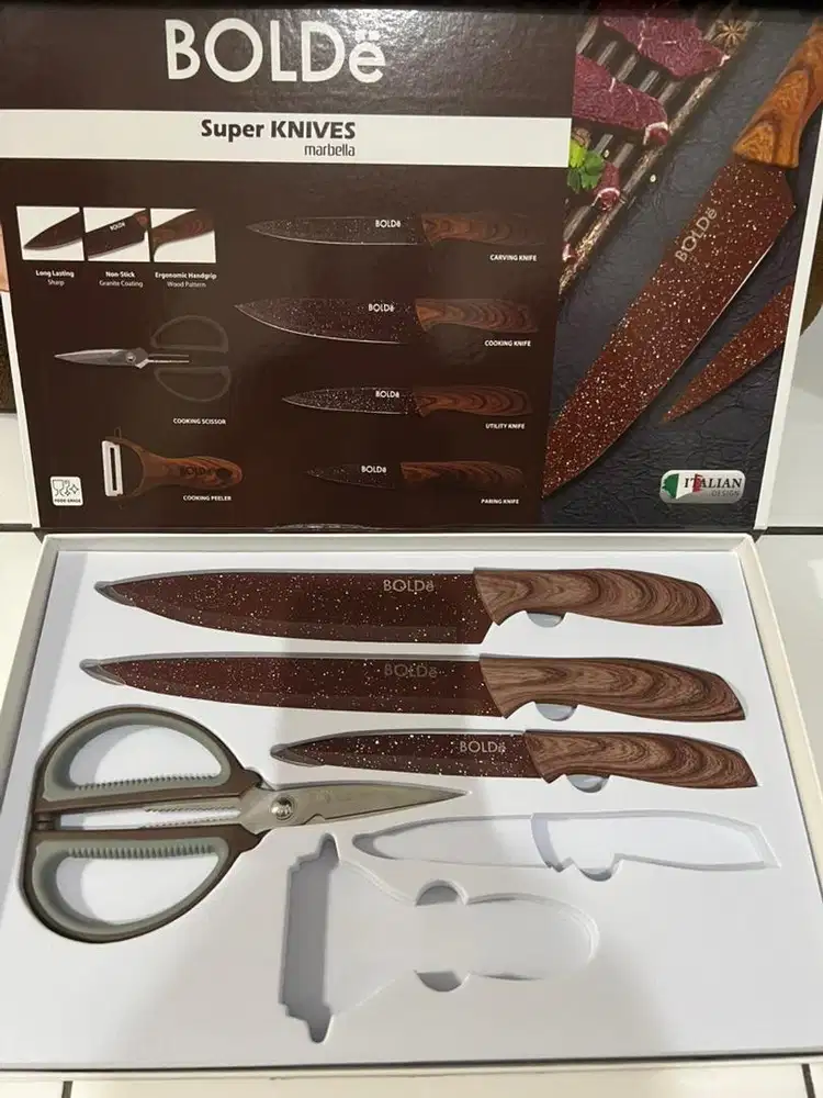 Pisau Set Bolde Belum Pernah Pakai