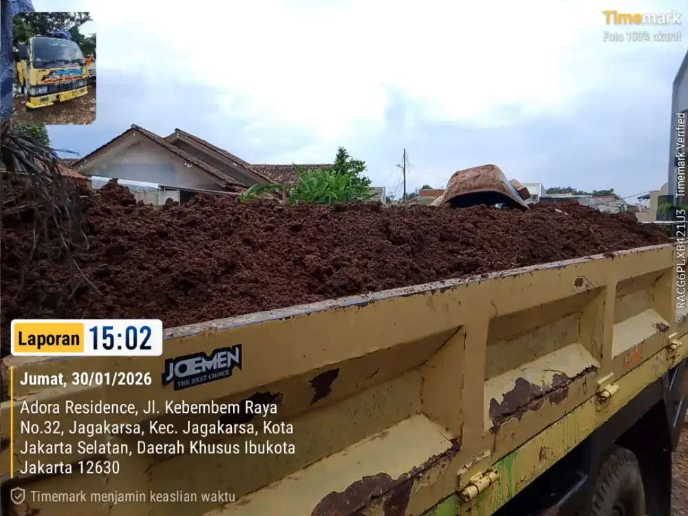 Jasa buang puing dan tanah