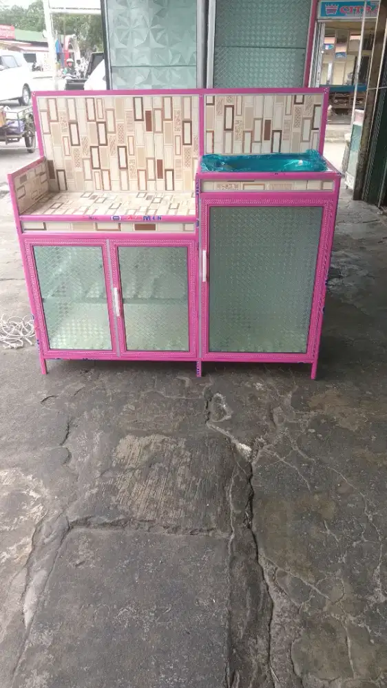 Citra kaca etalase+rakpiring +kaca