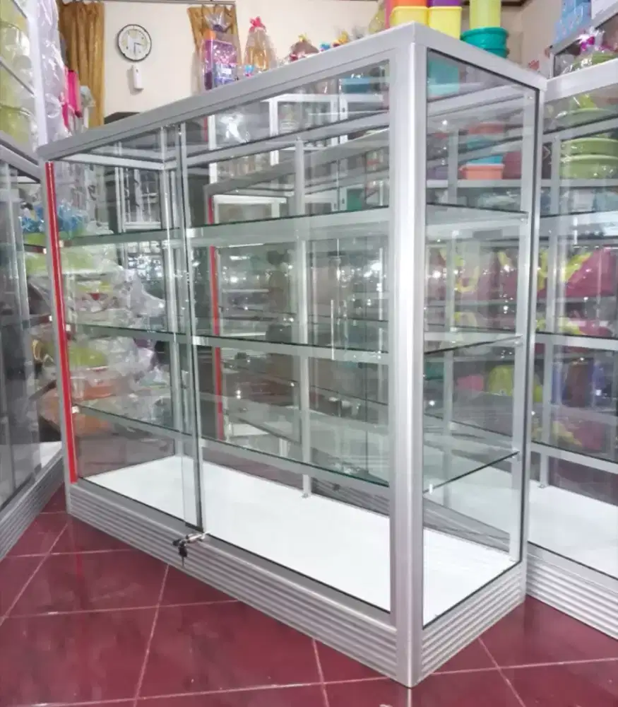 Etalase Panjang 1,2Mx1M Buat Usaha