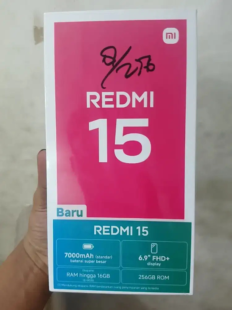 new redmi 15 8/256 garansi resmi