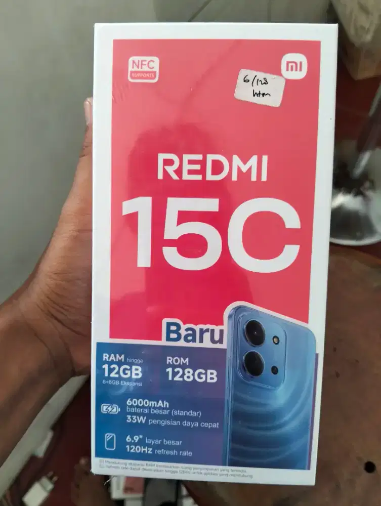 new redmi 15c 8/128 garansi resmi