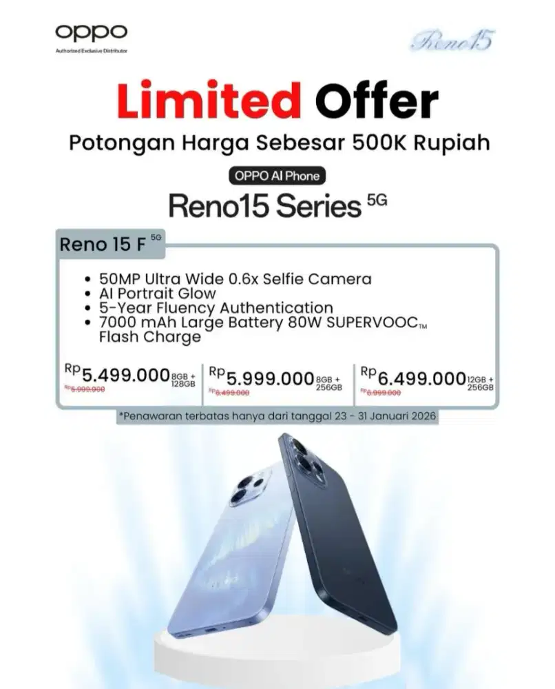 Terbaru Oppo Reno 15 series