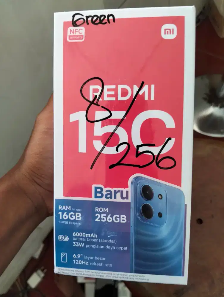 new redmi 15c 8/256 garansi resmi
