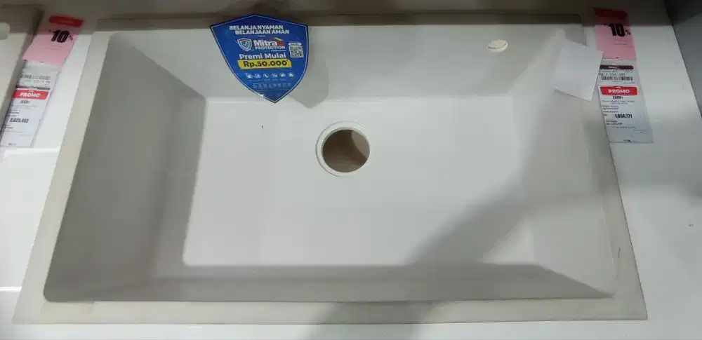 ZEHN+ GRANITE SINK 2 BOWLS NAD3355 WHITE