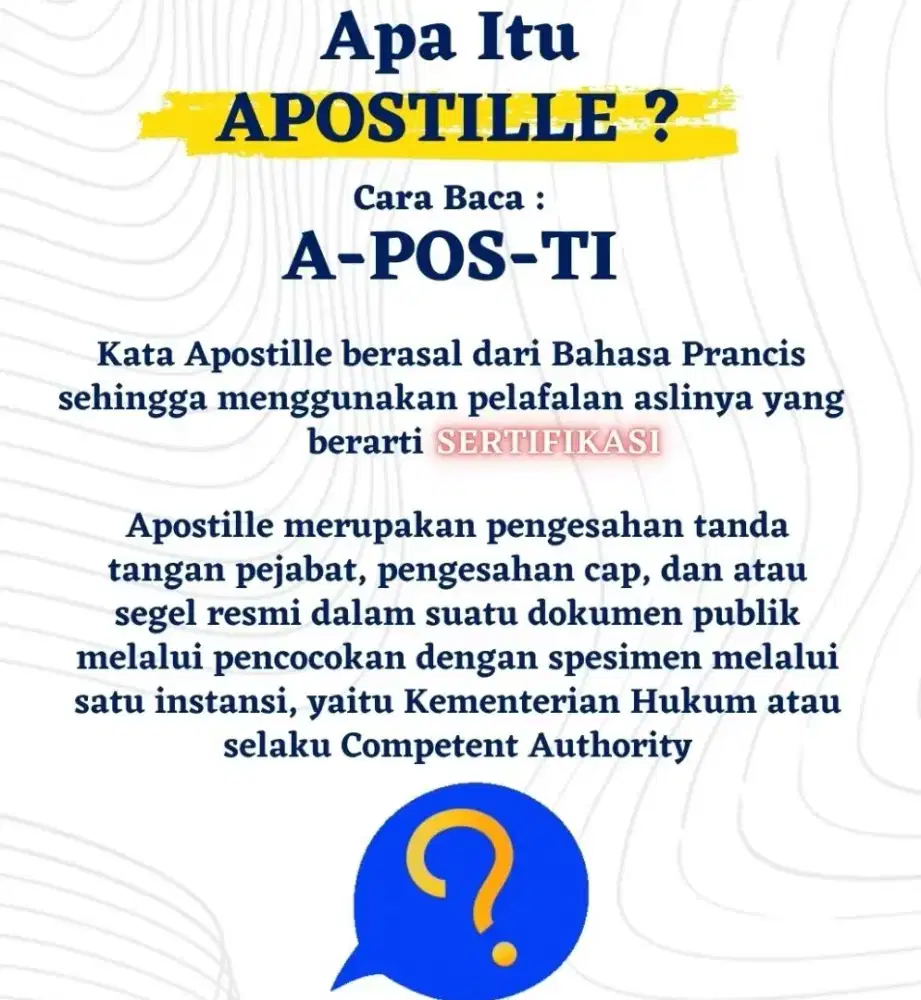 Jasa pembuatan apostile