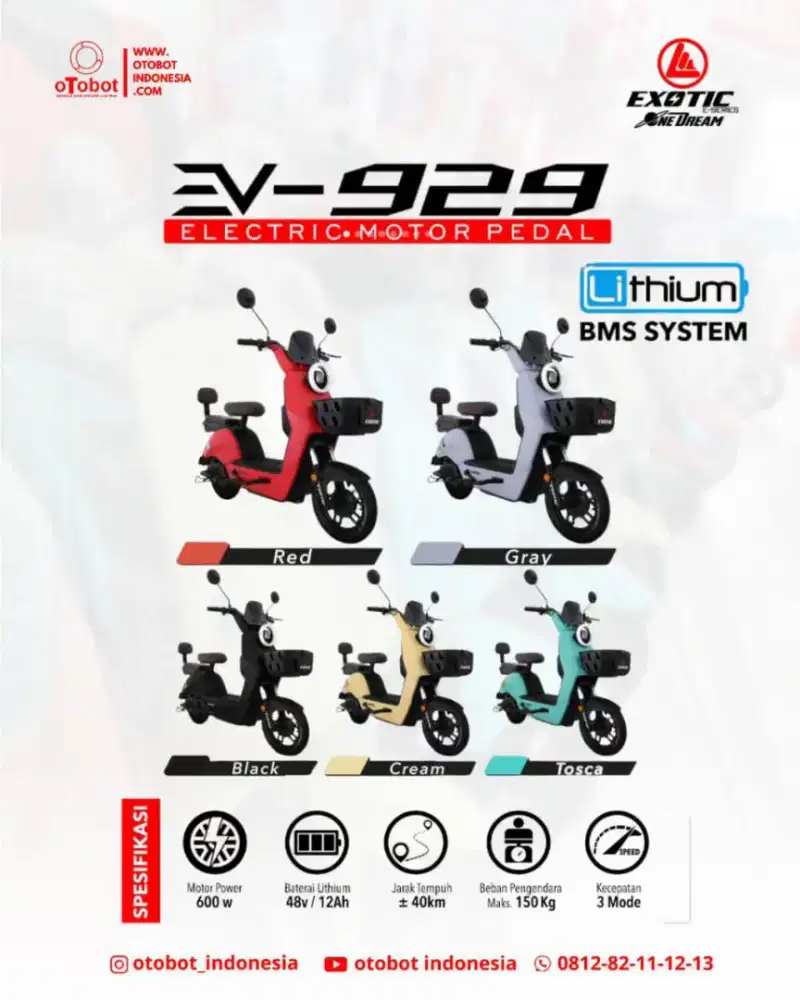 Sepeda Listrik Exotic Ev929