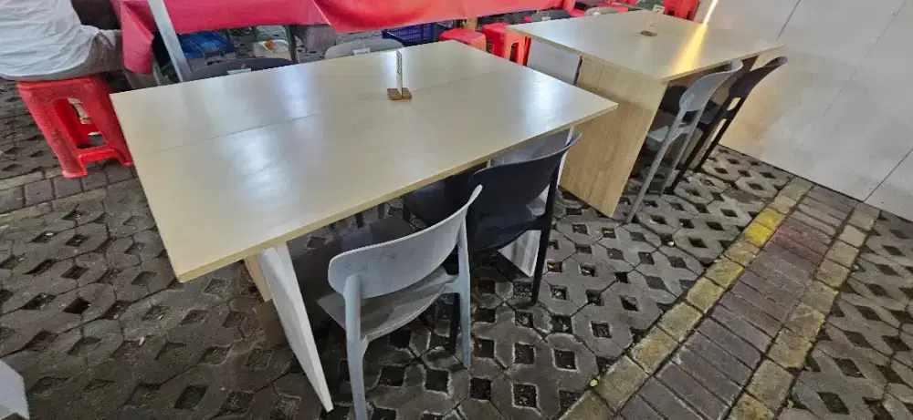 meja, kursi, kompor rinai, kompor high presure