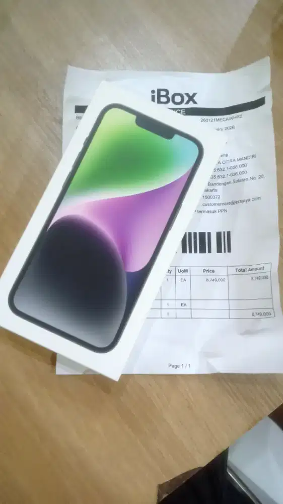 Iphone 14 IBOX NEW 128 gb tukar tambah silahkan