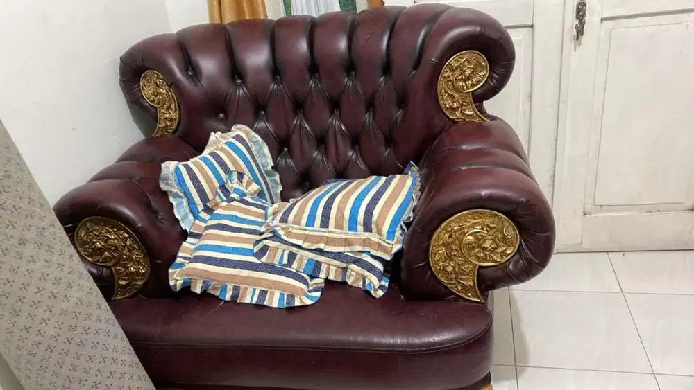 Sofa jati plus meja