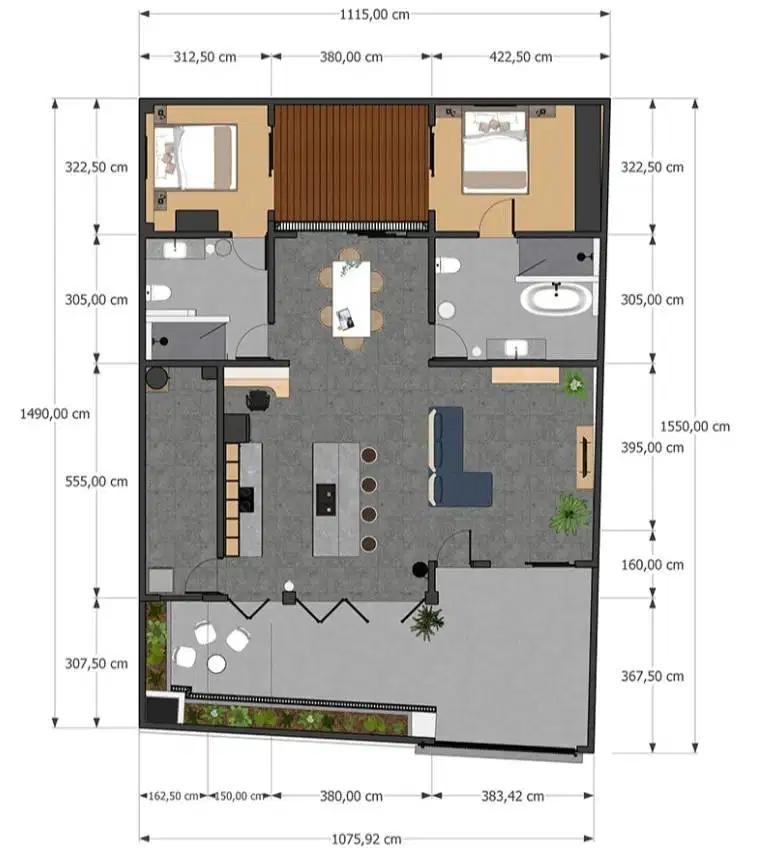 Spacious renovated house in Sidakarya