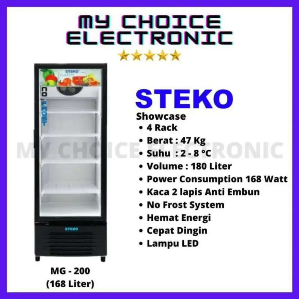 jual cepat STEKO Showcase mg-200