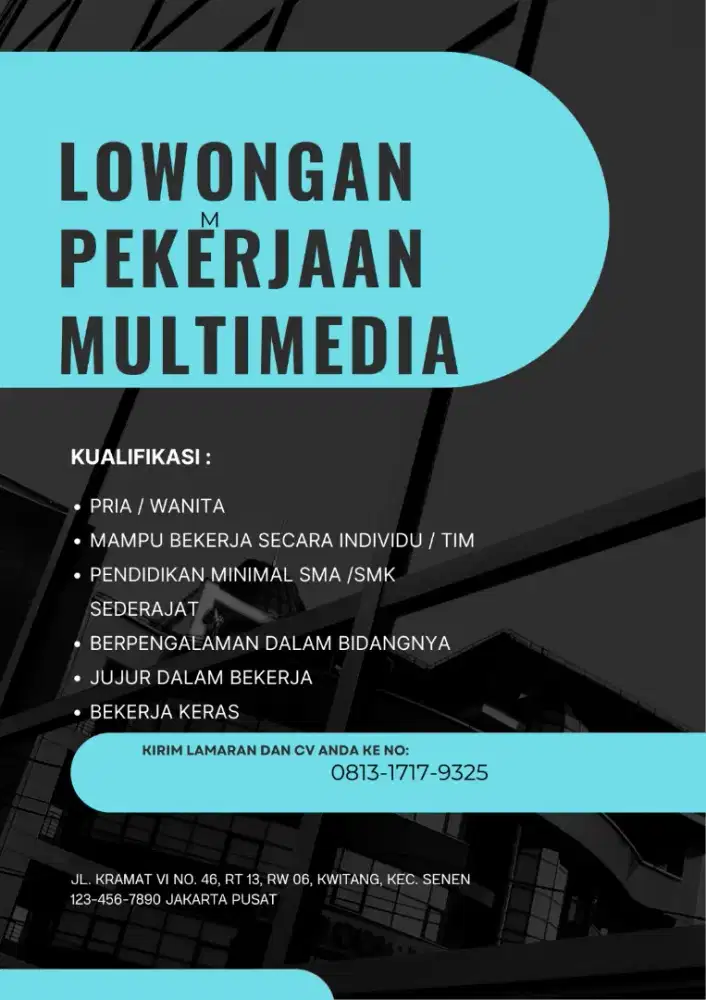 Lowongan kerja Multimedia