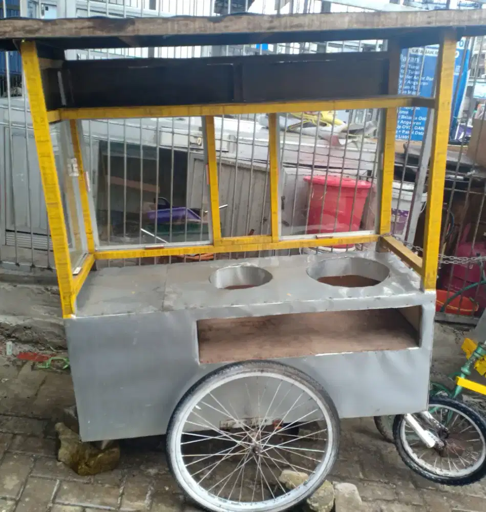 dijual gerobak bekas