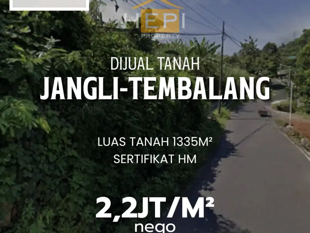 Dijual Tanah di Jangli Tembalang Semarang