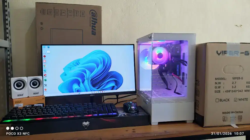 PC FULLSET BARU CORE I5-6500 (8/256GB) LED 22INC HDMI, GARANSI 2 TAHUN