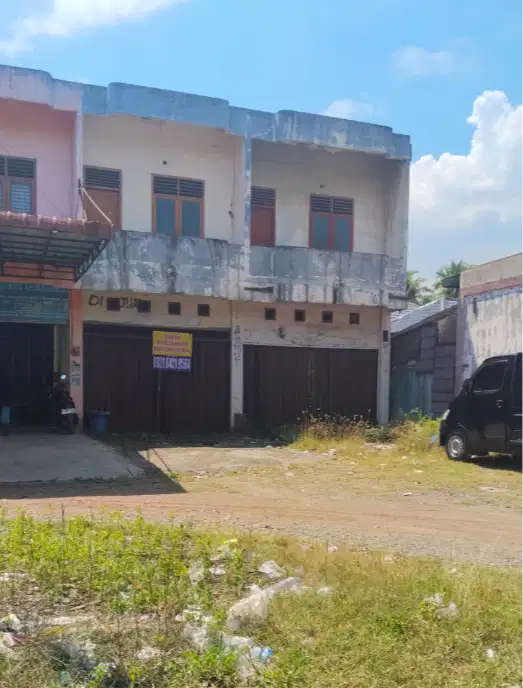 DIJUAL RUKO 2 PINTU DAN TANAH DI BELAKANG RUKO 2000m²