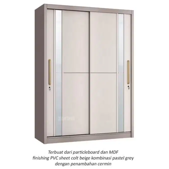 LEMARI PAKAIAN SIANTANO LP VOLARE 3D SL - LEMARI PAKAIAN SLIDING