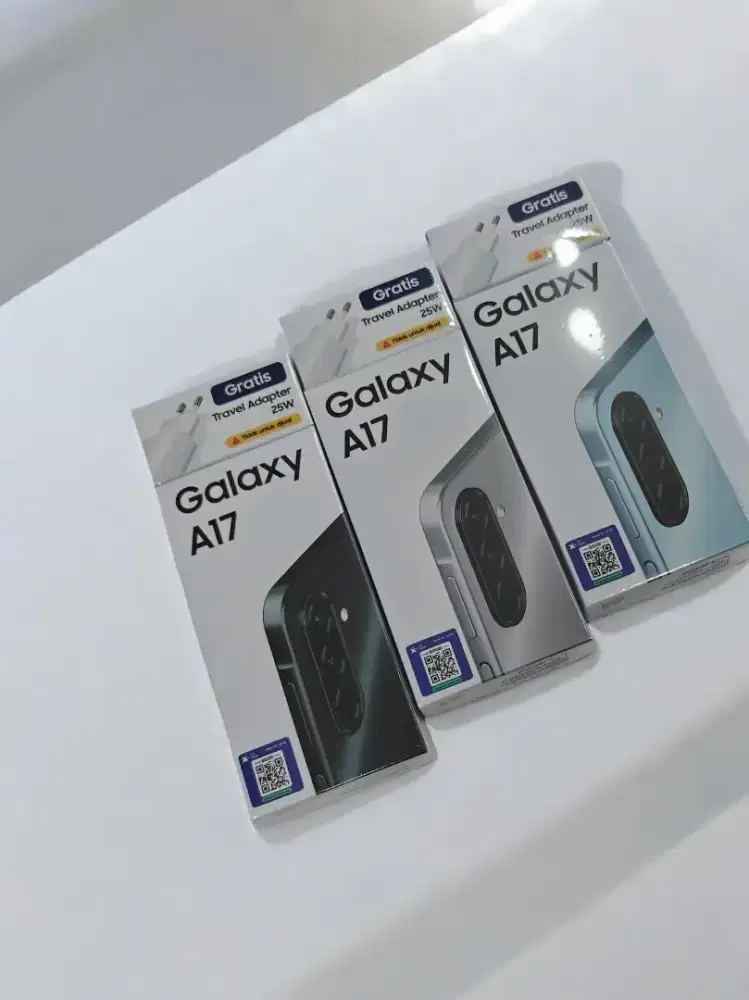 Samsung A17 lte 8/256 new resmi free adapter 25w