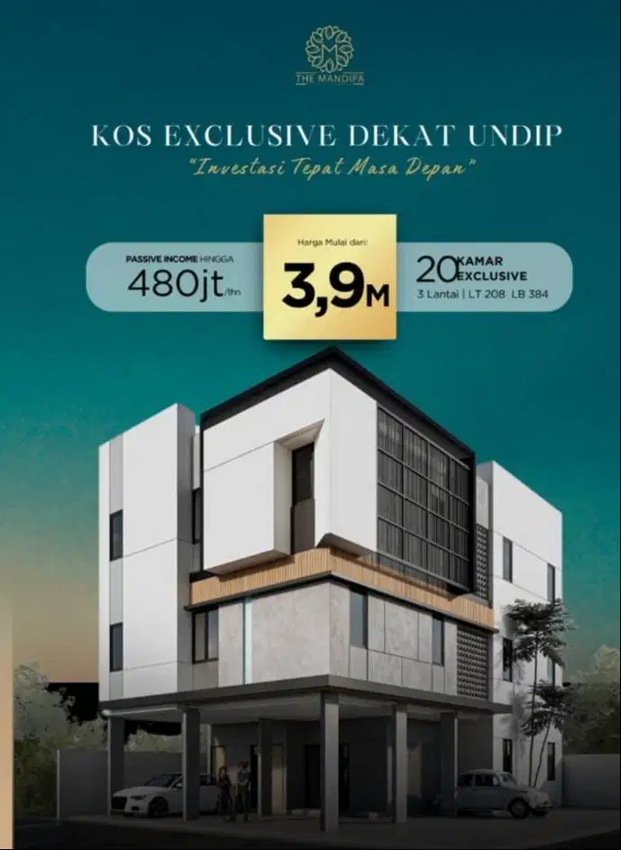 INVESTASI Kos Exclusive 14 / 20 Kamar (indent)