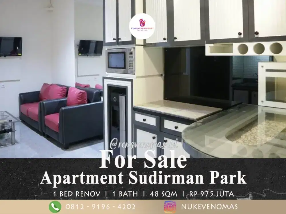 Jual Apartemen Sudirman Park 1 Bedroom Renov Lantai Tinggi