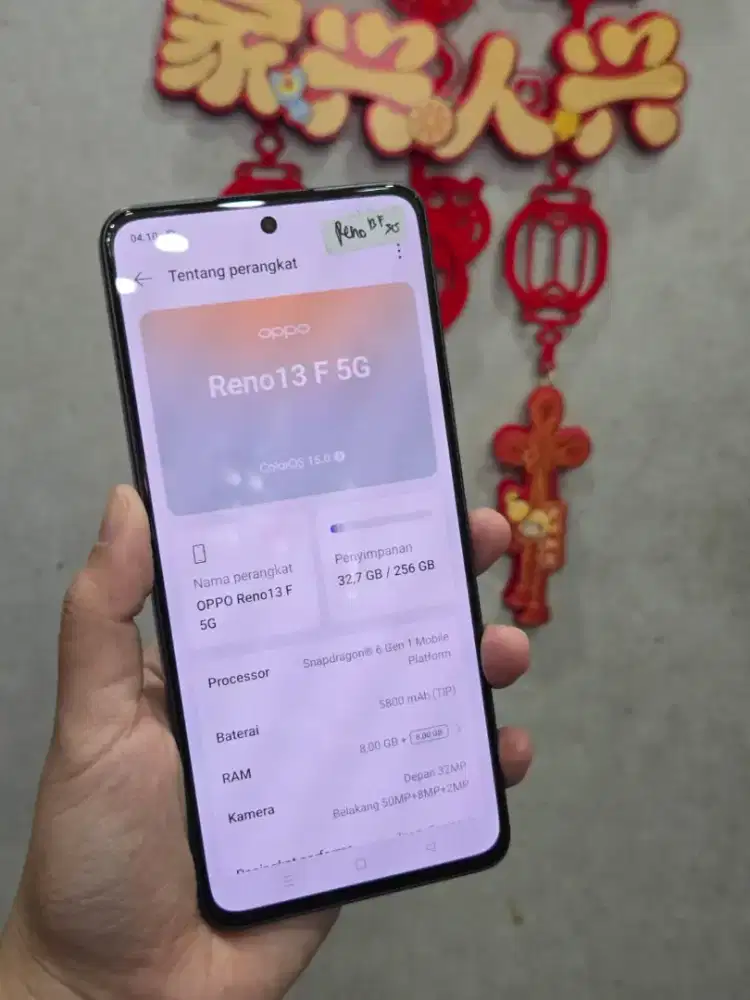 Second ex display oppo RENO 13f 8/256 GB