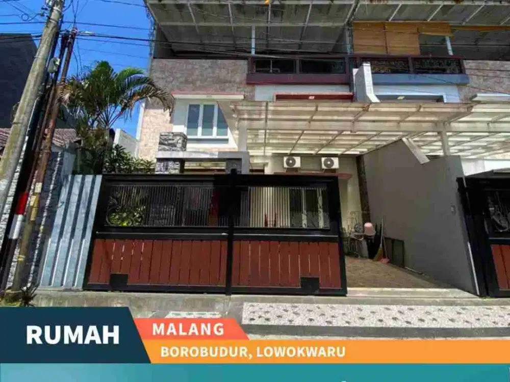 DIJUAL RUMAH MODERN PLUS ROOFTOP VIEW GUNUNG DI AREA BOROBUDUR, MALANG