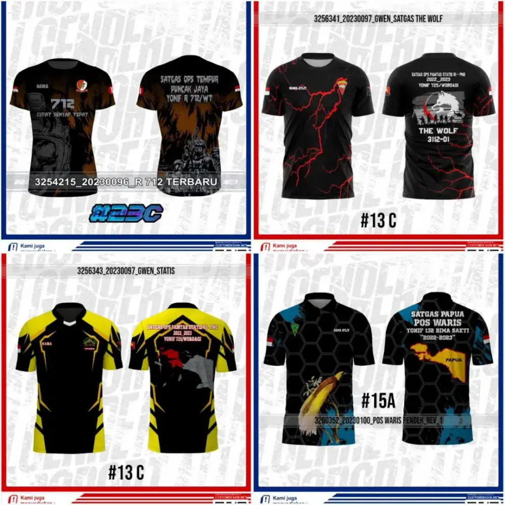 Jersey printing berkualitas.