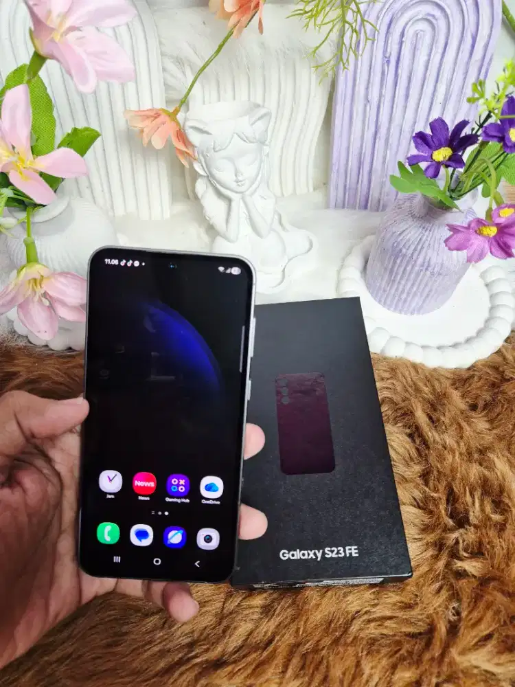 Hp samsung s23 fe 256gb second lengkap mulus
