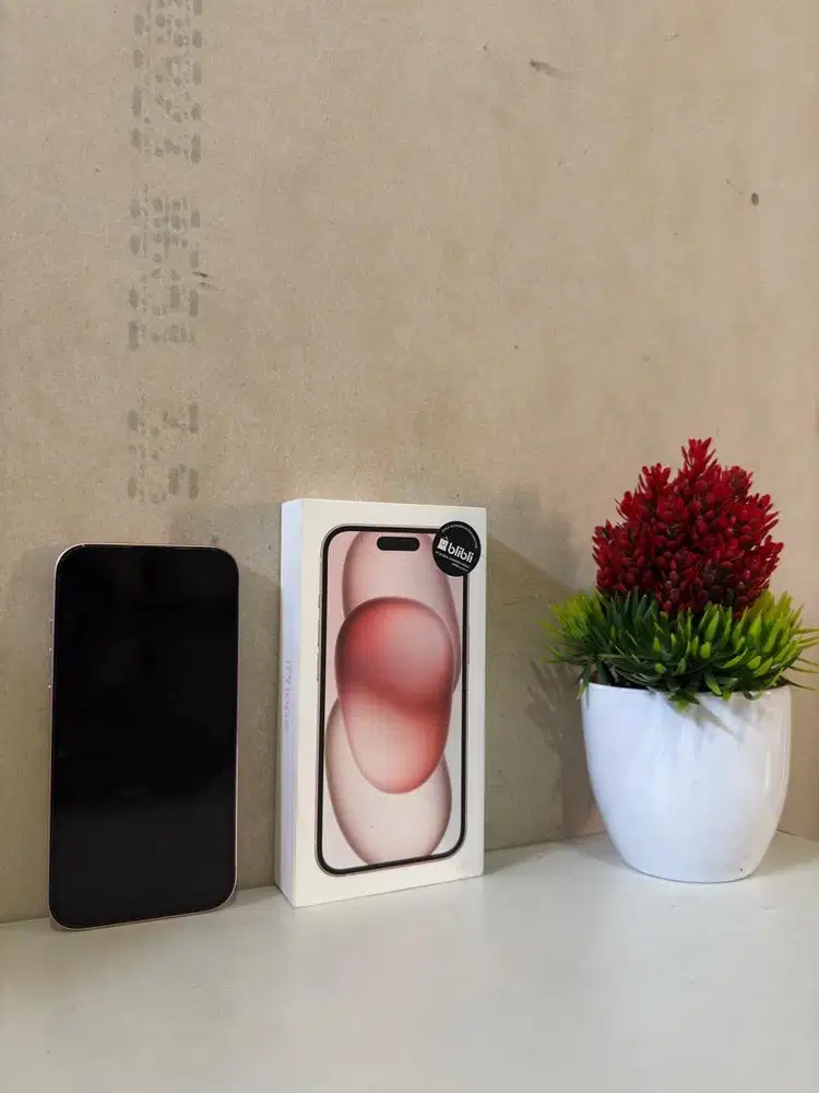 iphone 15 128gb pink resmi blibli