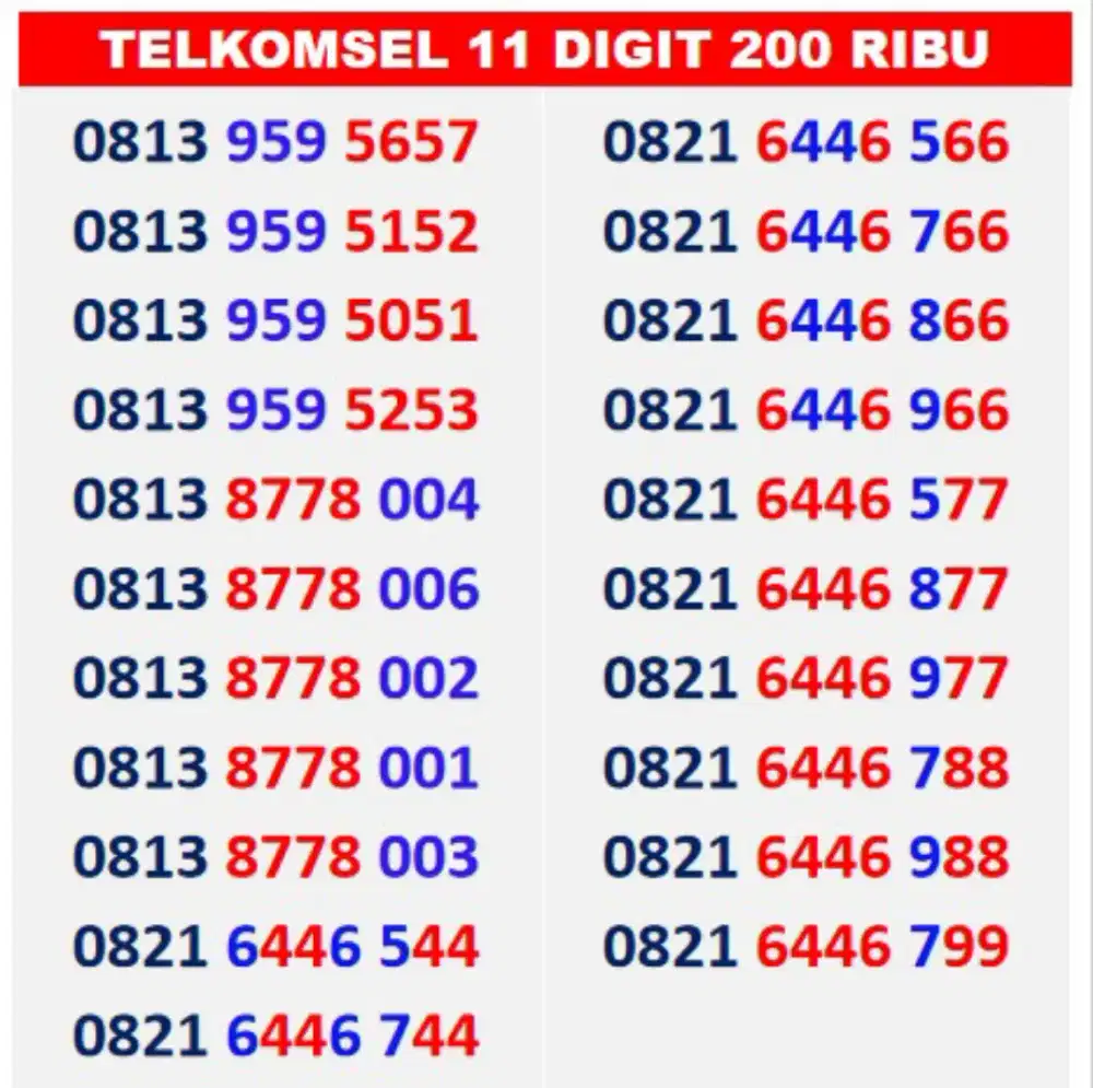 Simpati 11 DIGIT