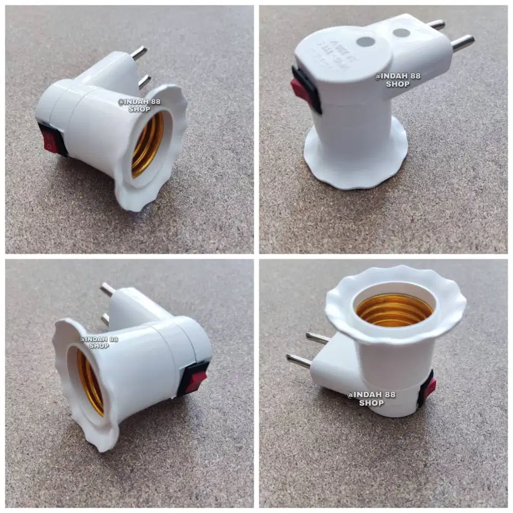 FITTING LAMPU COLOK + SAKLAR / FITTING COLOK + SAKLAR