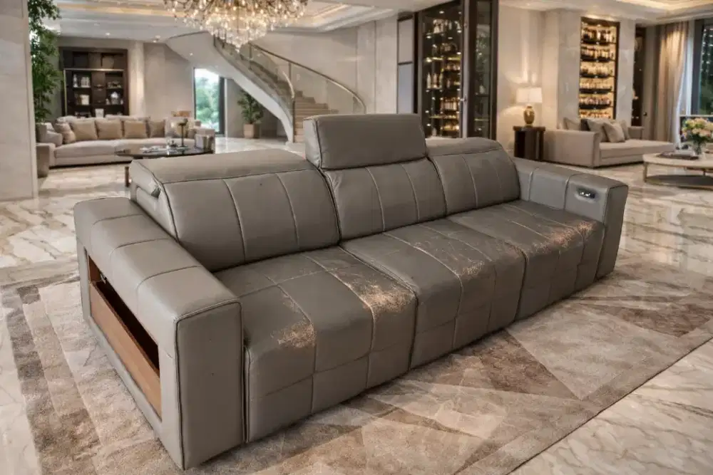 Cellini Sofa Kulit Recliner Elektrik