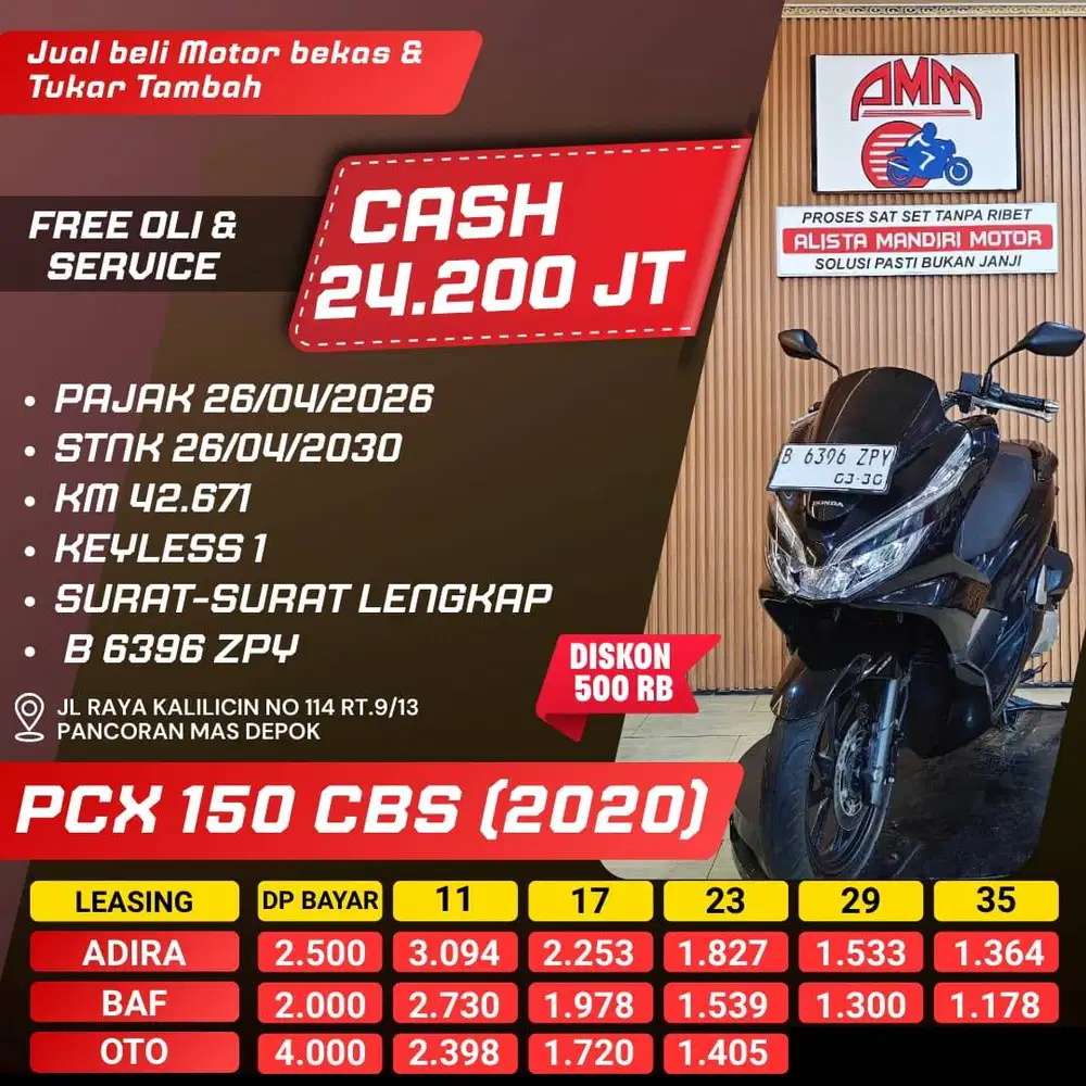 PCX 150 CBS 2020 PAJAK HIDUP KREDIVO INDODANA GOPAYLATER ALISTA MOTOR
