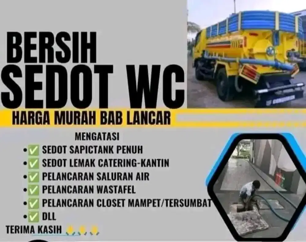 Sedot WC tersumbat