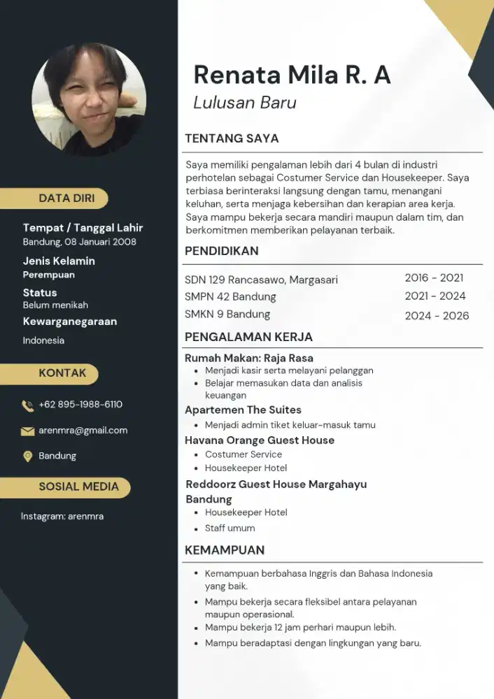 Open to Work. Siap Bekerja Secepatnya.