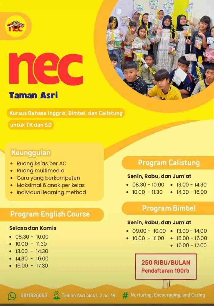 DICARI!! Guru Bahasa Inggris untuk Bimbel Taman Asri Cipadu