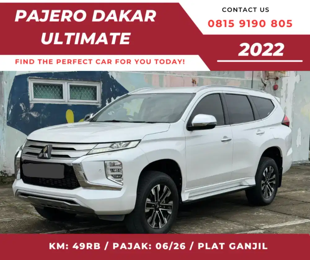 Pajero Dakar Ultimate disel 2022 warna putih