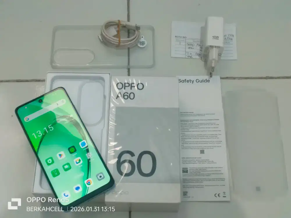 Jual Oppo A60 Ram 8/128 fullset 95% mulus .
