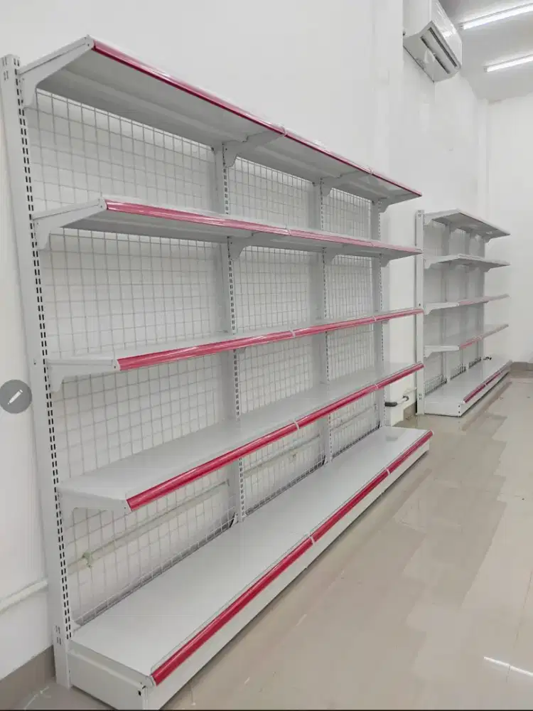 Rak supermarket atau rak gandola spek baca keterangan