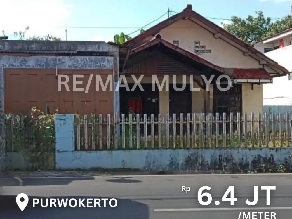 Dijual Tanah + Rumah Luas Akses Mobil Area Purwokerto