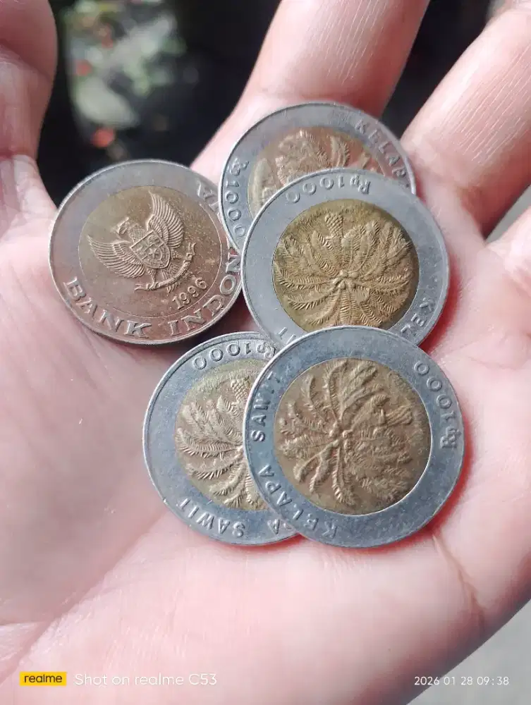 Koin 1000 rupiah kelapa sawit