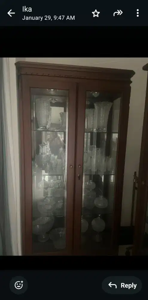 Jual murah lampu kristal 7 pc 500 pk dengan ukuran 30 cm