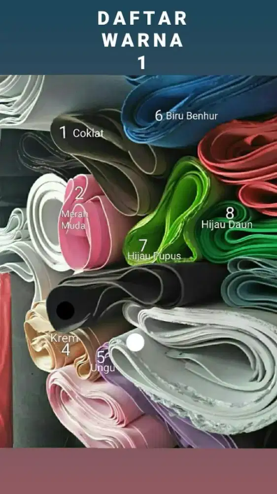 SPON ATI / EVA 2mm WARNA WARNI - LEMBARAN